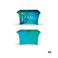 4' stretchable table cover made of 180g elastic polyester with full... from...