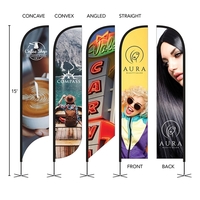 DisplaySplash 15' Double-Sided Custom Feather Flag... from ASI 67866...