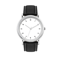 Polished unisex watch with a 38mm silver metal case, flat mineral... from ASI...