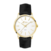 Men's Metal Case 3-Hand movement Men's Gold Plated Metal ...