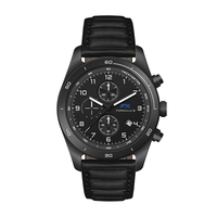 42MM STEEL BLACK CASE, CHRONOGRAPH MVMT, BLACK DIA...