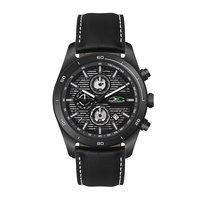 42MM STEEL BLACK CASE, CHRONOGRAPH MVMT, BLACK DIA...