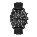 42MM STEEL BLACK CASE, CHRONOGRAPH MVMT, BLACK DIA...