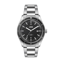 41MM STEEL SILVER CASE, 3 HAND MVMT, BLACK DIAL, D...... from ASI 67866...