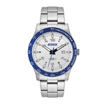 43.5MM STEEL MATTE SILVER CASE, 3 HAND MVMT, SILVE...