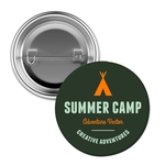 1 1/2" Full Color Pin Back Button