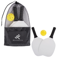 3 piece pickleball set with paddles, pickleball and mesh pouch with... from...