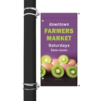 Custom digitally printed polyester avenue banner. 36"H x 18"W... from ASI...