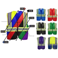 Enhanced Visibility Multi-Color Vest