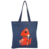 Full Side Gusset Denim Tote, with Denim Handles & Sub Liner