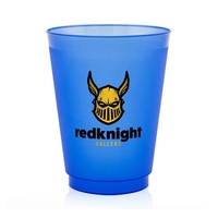 16 oz. Court Side Frosted Plastic Cup (2 Color Imprint)