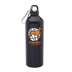 24 oz. Tag-a-Long Aluminum Water Bottle (2 Color Imprint)
