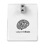 Vertical Clear Vinyl Badge Holder (1 Color Imprint)