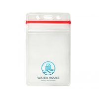 Vertical Resealable Badge Holder (1 Color Imprint)