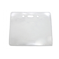 Horizontal PureClear Vinyl Badge Holder (1 Color Imprint)