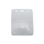 Vertical PureClear Vinyl Badge Holder (1 Color Imprint)