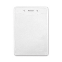 4.80" x 3.27" clear EVA vinyl vertical badge holder with attachment... from...