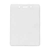 3.18" x 4.78" clear vinyl vertical badge holder with chain holes.... from ASI...