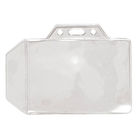 2.60" x 3.60" clear vinyl horizontal badge holder with tuck-in flap,... from...
