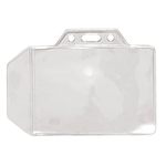 Horizontal Clear Vinyl Badge Holder (1 Color Imprint)