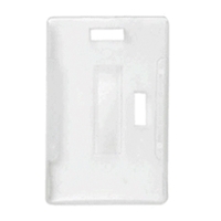 2.26" x 3.58" semi-rigid plastic holder for up to five 30mil... from ASI...