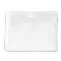 4" x 3.08" clear vinyl horizontal card holder with top slot... from ASI 62088...