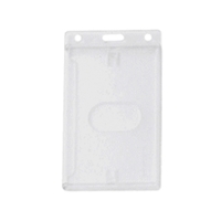 Vertical Rigid Card Holder (1 Color Imprint)