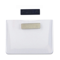 4.33" x 3.35" vinyl horizontal badge holder with magnetic closure.... from...