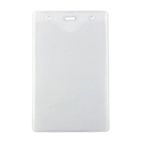 4.25" x 6.75" clear vinyl vertical badge holder with slot and... from ASI...