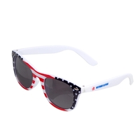 Patriotic print sunglasses with UV400 protected polycarbonate lenses.... from...