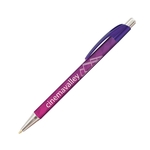 Top Flight Slim Metallic Plastic Pen (Full Color Imprint)