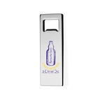 Modern Bottle Opener w/ 2 Color Imprint