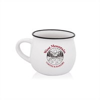 A pottery mug with character, our 12 oz. Potbelly ceramic mug... from ASI...