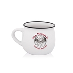 12 oz. Two-Tone Potbelly Ceramic Mug (2 Color Imprint)