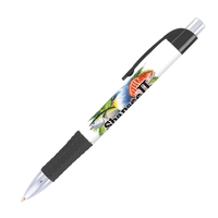 Plunger action plastic ballpoint pen.... from ASI 62088 IDProductsource