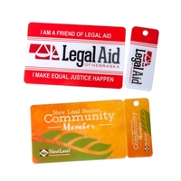 Plastic Card with Key Tag