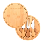 Havarti Bamboo Cheese Board Set (Engraved Imprint)