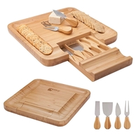 Lorenzi 4 Piece Bamboo Cheese Tray... from ASI 67866 Logomark/Valumark