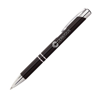 Medium ballpoint pen with metallic barrel, pocket clip and chrome accents.......