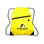 Globe Trotter Drawstring Backpack (2 Color Imprint)