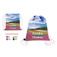 14" x 17" polyester drawstring backpack in assorted colors.... from ASI 37980...