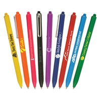 NEW iZee Retractable Ballpoint, choice of 9 vibrant colors, metal clip,......