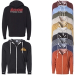 Unisex Heather French Terry Zip Hooded Sweatshirt