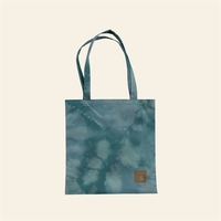Large, square flat tote made of 1000D Poly that measures 15.5"... from ASI...
