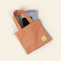 Small, toddler-size, flat 4cp Poly tote bag with 2 handles.... from ASI 74710...