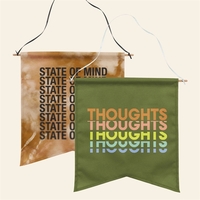 The Wallflower Large is a two-point, Guidon-style wall pennant with a... from...