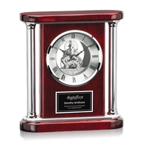 The dazzling Collins Clock, squared edge with a stunning centerpiece with......