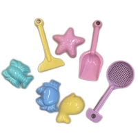 7pcs Plastic Sand Tools, digging tools and sea creature molds... from ASI...