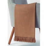 Camel Brown Peruvian Alpaca Blend Oversized Throw Blanket