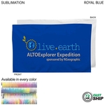 Velour Colored Towel, 15x25, Sublimated